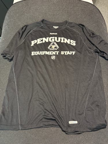 Rare Pittsburgh Penguins Equipment Staff T-shirt