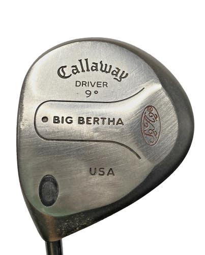 Callaway Big Bertha S2H2 Driver 9* Men's LH Senior Graphite 43" Good Wrap Grip