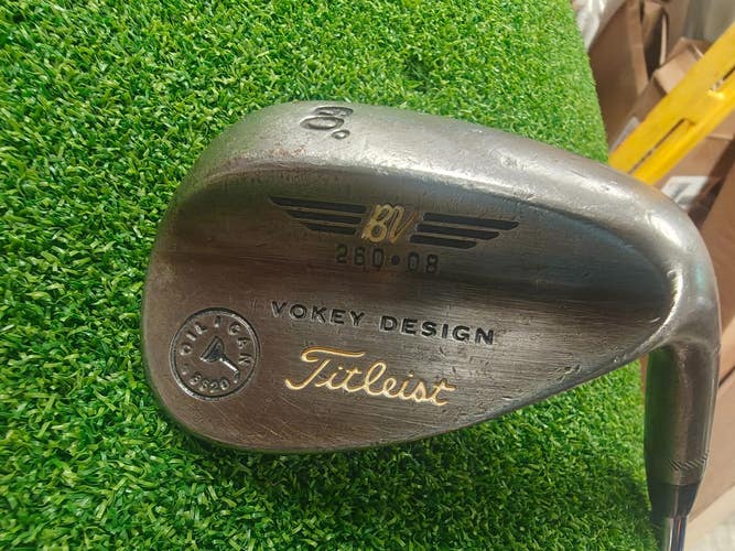 Titleist Vokey Design Oil Can Lob LW 60 Degree Raw Finish 260.08