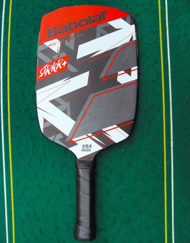 2024 Babolat STRKR+ 13mm 16.7mm 4" 3K Woven Carbon Fiber Pickleball Paddle EXCL+