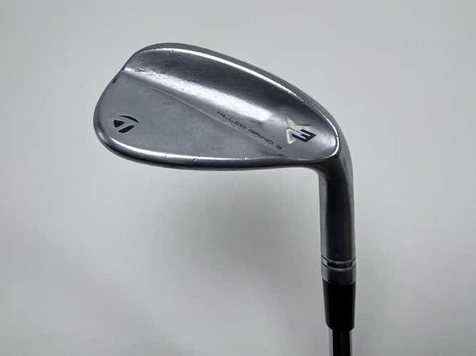 TaylorMade Milled Grind 3 Raw Chrome Gap Wedge 52* 9 SB DG S200 Stiff RH