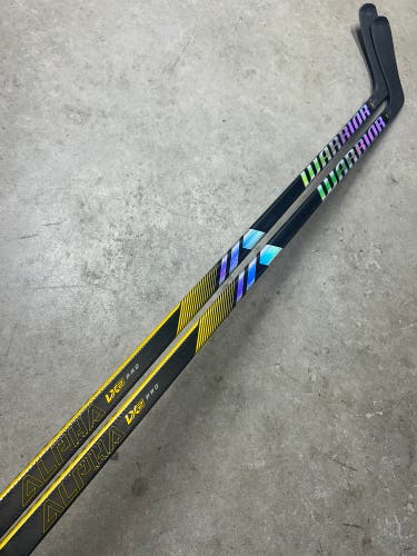 2 Pack 110 Flex Custom P28 Senior Warrior Alpha LX2 Pro Left Hand Hockey Stick Pro Stock NHL (New)