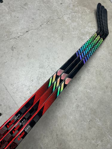3 PACK 90 Flex P28 Senior Warrior Alpha LX2 Pro Left Hand Hockey Stick Pro Stock NHL (New)