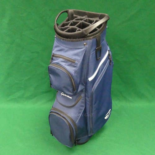 TaylorMade TM24 Cart Lite Navy 14-Way Golf Cart Bag w/ Raincover