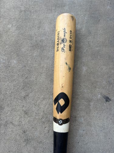 DeMarini D110 Pro Maple BBCOR Certified Bat (-3) 28 oz 31" (Used)