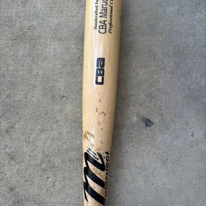 Custom CBA Marucci Professional Cut Maple Wood Bat (-3) 29 oz 32" (Used)