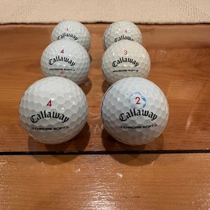 Callaway Chrome Soft Balls 6 Pack (Used)