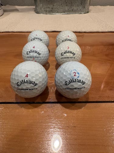 Callaway Chrome Soft Balls 6 Pack (Used)