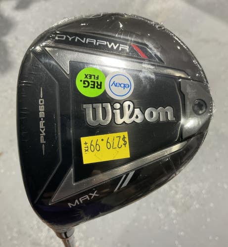 Wilson DYNAPWR MAX 15 #3 Fairway Wood 42" UST MAMIYA M40X 6F3 Regular Flex MLH