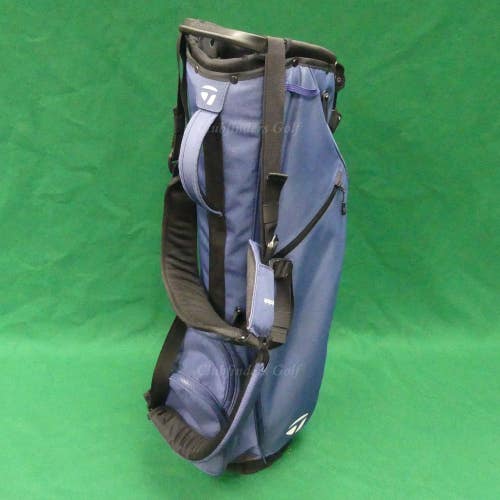 TaylorMade 2024 TM24 FlexTech Carry Navy 3-Way Golf Stand Bag w/ Raincover