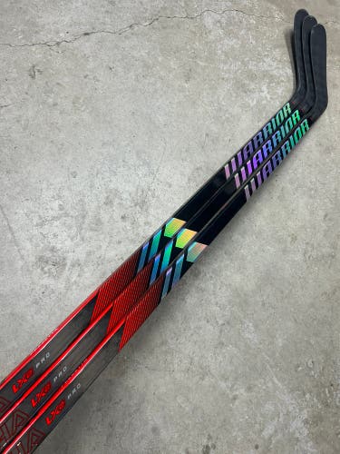 3 PACK 90 Flex Custom P92 Senior Warrior Alpha LX2 Pro Left Hand Hockey Stick Pro Stock NHL (New)