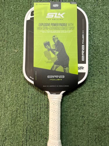 Selkirk Slk Power Era Black & White Elongated Pickleball Paddle - Brand New