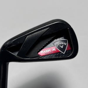 LEFTY Callaway Razr X Black Single 4 Iron 65g Senior Graphite Mens LH