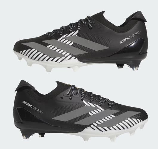 new men's 11 Adidas Adizero Electric + II black/White Football Cleats IH5976