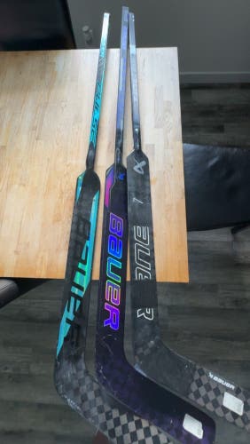 3 Senior 26” Bauer Sticks