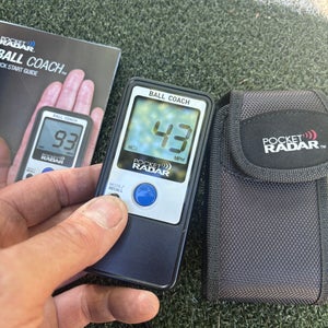 Pocket radar ball coach - pitch speeds and batting exit velocity (used like new)