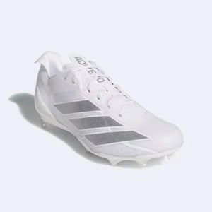 new men's 8.5 Adidas Adizero Electric White silver Football Cleats IE6286