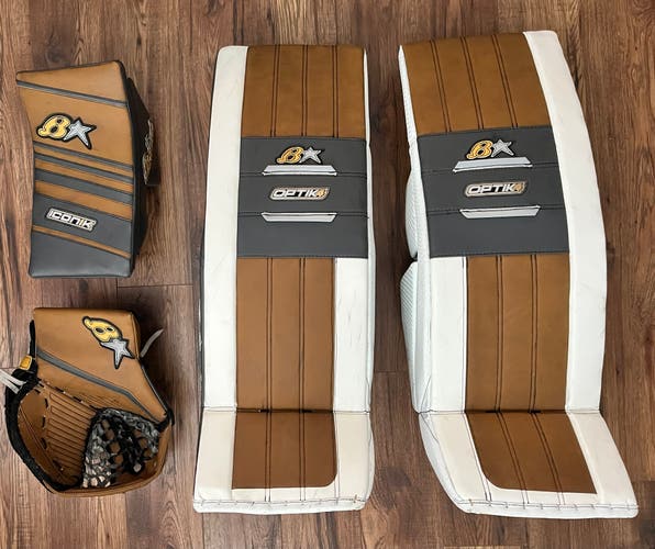 32"+2” Brian's Optik 4 Pads, Eclipse Glove, Iconik Blocker Pro Custom Full Set (Used)