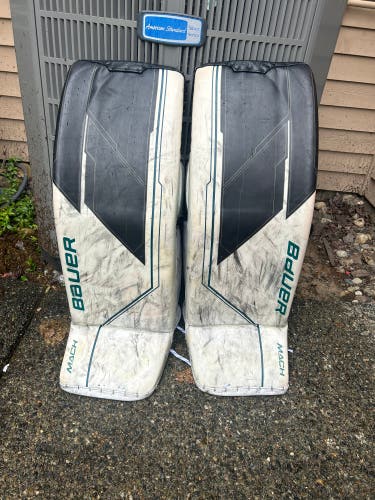Large Bauer Supreme Mach Goalie Leg Pads (Used)
