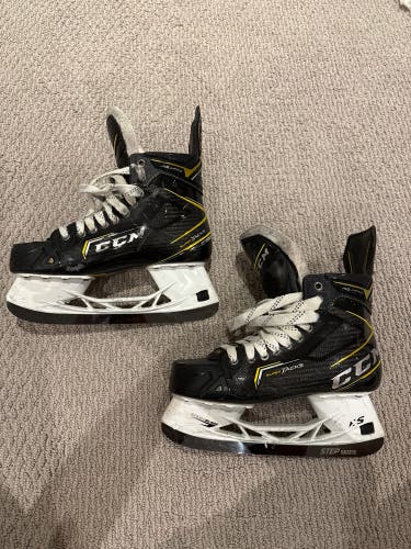 Black 2020 CCM Super Tacks AS3 Pro Hockey Skates size 9.5 (Used) (Step Steel Blades Included!!)