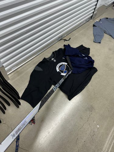 1000th game Nick leddy St. Louis blues Bauer Supreme MX3 Left Hand P14 95 Flex Pro Stock