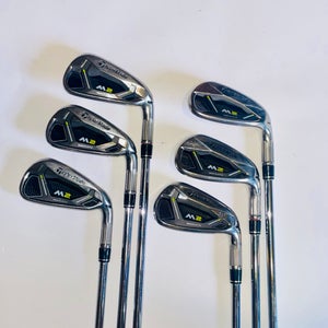 2019 TaylorMade M2 Right Handed Iron Set 5-Pw Regular Flex Reax 88 Steel Shaft