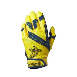 New Savannah Bananas Batting Gloves Yth Xs 11855-wilwb5761501yxs