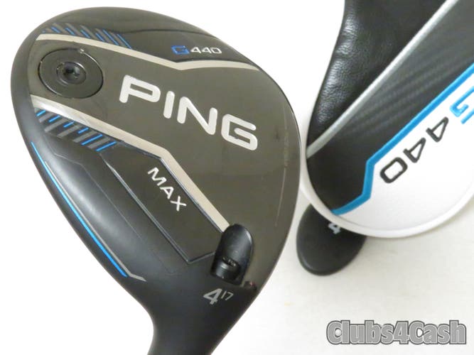 PING G440 Max Fairway 17  4 Wood TOUR 2.0 Chrome 75 Stiff Flex +Cover  MINT