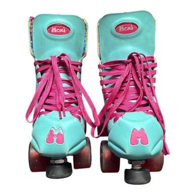 Used Moxi Jungle Senior Roller Quad Skates Carolina Blue Senior 5 11375-s000349992