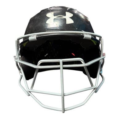 Used Under Armour Batting Helmet W Mask Black Sm 11375-s000359635