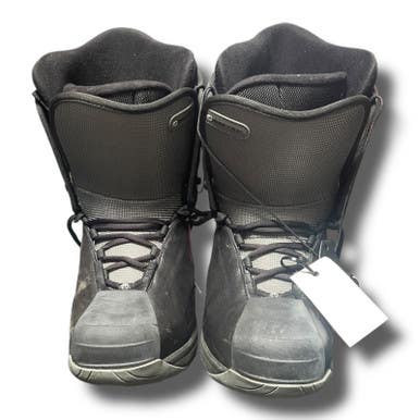 Used Ride Black Mens Snowboard Boots Black Senior 10.5 11375-s000359737