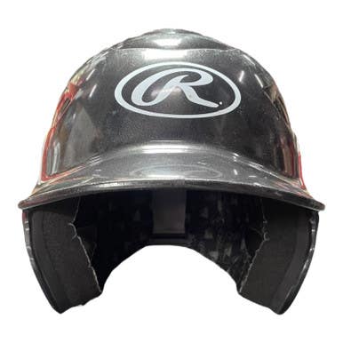 Used Rawlings Rcfh Batting Helmet No Mask Black Md 11375-s000364097