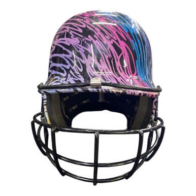 Used Adidas Climalite Batting Helmet W Mask Black Md 11375-s000371963