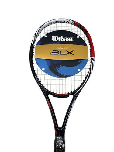 Used Wilson Blx Adult Tennis Racquet Black 4 1 2" 11347-s000248244
