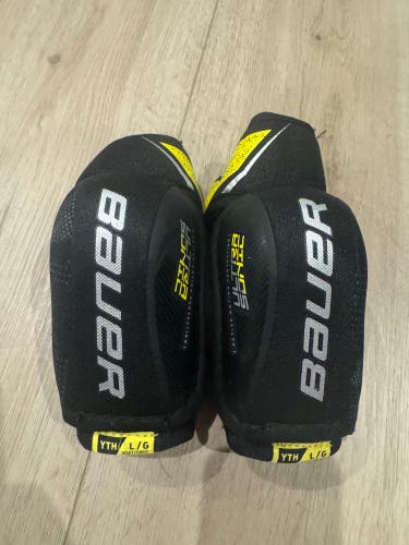 Youth Large Bauer Supreme Ultrasonic Elbow Pads (Used)