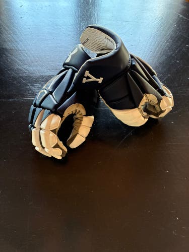 Custom Yale Under Armour Lacrosse Gloves