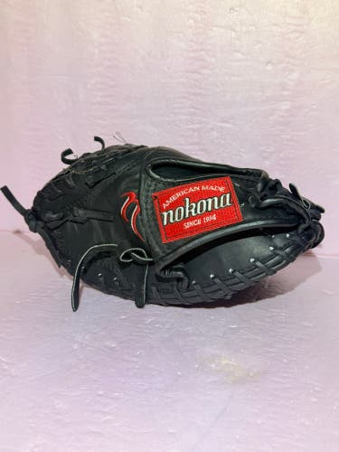 Nokona CM600 “ Black Shadow” RH (LHT)Catcher's Baseball Glove 31" (Used)