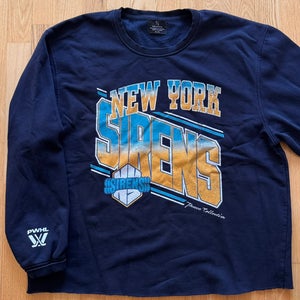 PWHL New York Sirens Hockey Peace Collective Crewneck - XL (USED)