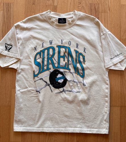 PWHL New York Sirens Peace Collective Tshirt - Size M (NEW)
