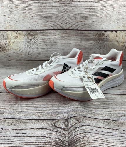 Adidas Mens White Adizero Boston 10 FY4079 Athletic Sneaker Shoes Size US 9