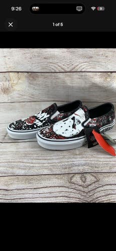 Vans x Friday The 13th Jason Voorhees Horror Shoes Mens Mens size 8.5 w/ Tags