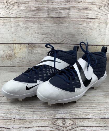 NIKE AIR FORCE TROUT 6 METAL BASEBALL CLEATS AR9815-401 NAVY BLUE MEN  16 new
