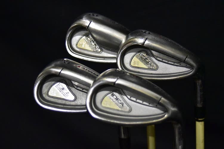 ADAMS GOLF IDEA A2 OS SET: 8,9,S,P IRONS, SHAFT 36 IN, LADY FLEX, RH, NEW GRIPS
