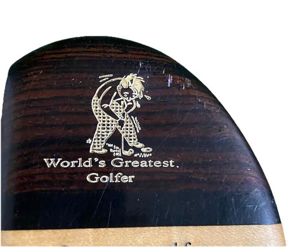 David Musty Carved Classic Mallet Putter 34.5" Steel LH Stock Grip HC Nice
