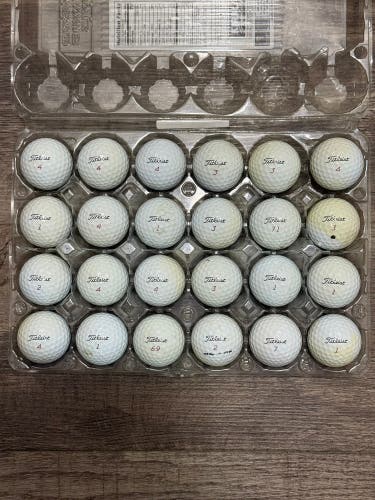 24 Titleist Pro V1x Golf Balls