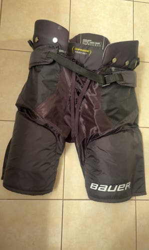 Like New Senior Large Bauer Supreme Matrix Black Hockey Pants