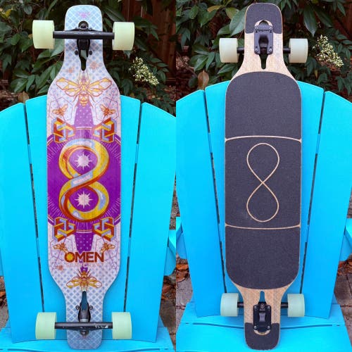 Omen Skateboards Surfcraft Drop Through Complete Longboard Skateboard 9” x 41.5”