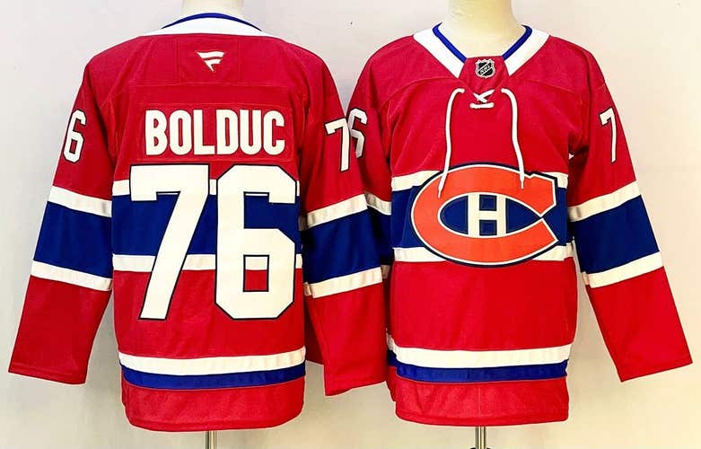 Men's Montreal Canadiens Zachary Bolduc #76 Stitched Jersey Stitched Jersey Size 50