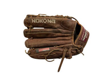 Used Nokona W-1275 Bb Sb Glove Rh Throw Brown 12 3 4" 11873-s000239711