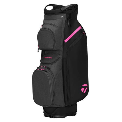 TAYLORMADE 26 CART LITE BAG BLACK/GREY/NEON PINK